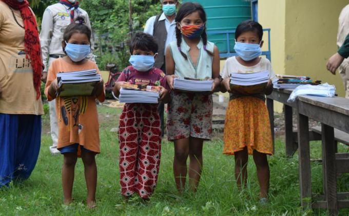Chitwan Smart Scout Crew Stationary Materials Donation