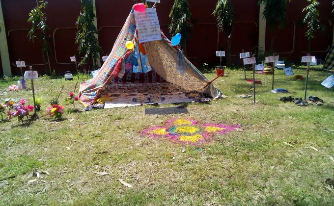 Pitching a Scout Tent