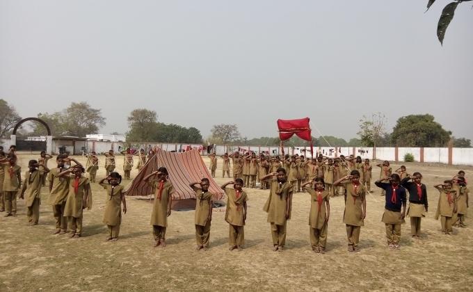 तीन दिवसीय स्काउट गाईड शिविर कूड़वार सुलतानपुर उत्तर प्रदेश 