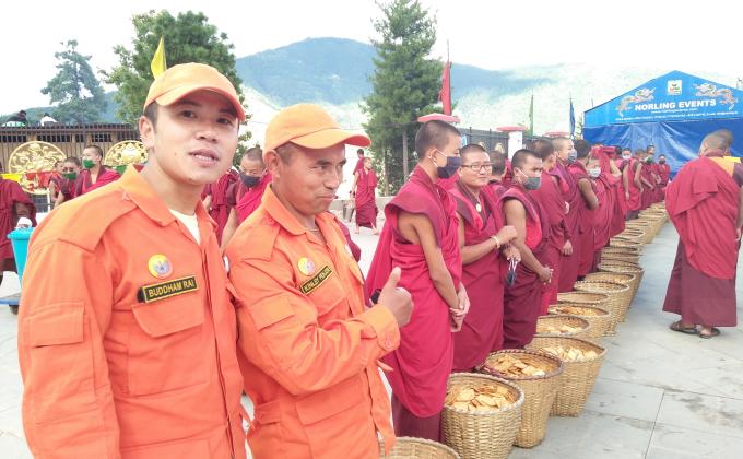 Service at Buddha Point