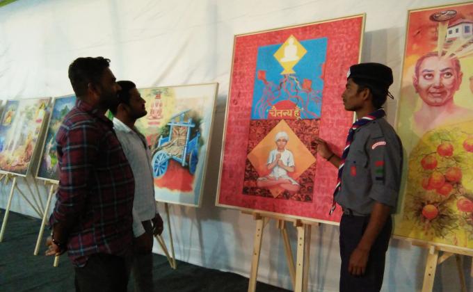 mahamastakaabhiseka national serving camp at shravanabelagola hassan..