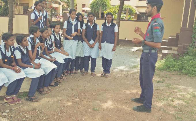 Introducing scouting and guiding to the tribe students