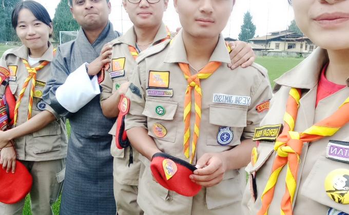 volunteer in the celebration of gaya ceremony held at kanglung trashigang