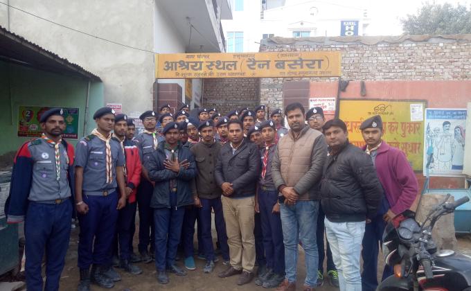   आश्रय स्थल ( रेन बसेरा ) हनुमानगढ़ मैं सेवा 