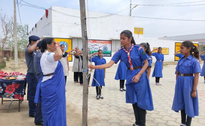 Investiture ceremony with messemger of peace