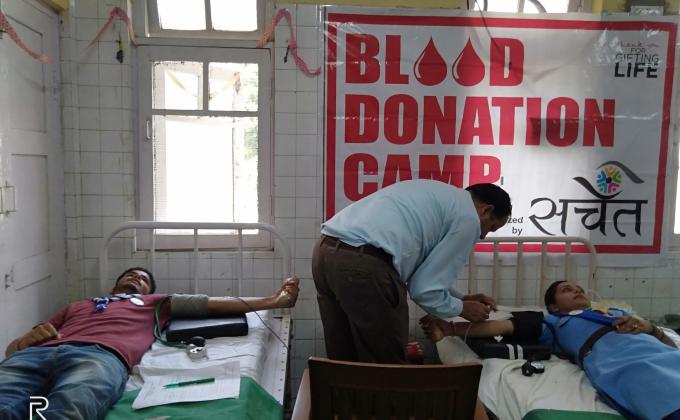 Service at Blood Donation Camp