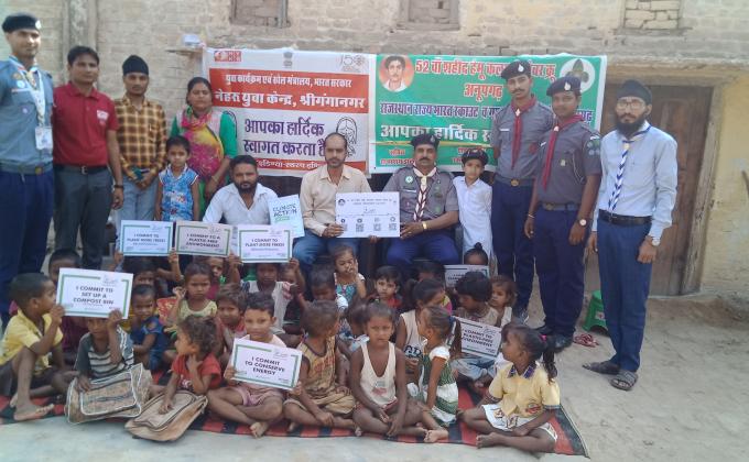 World Peace Day celebrated at Anganwadi Center.