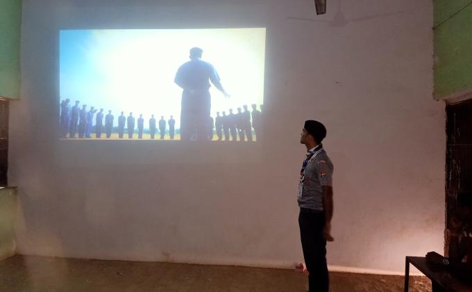 Informed the scout guide to the camp through the project.