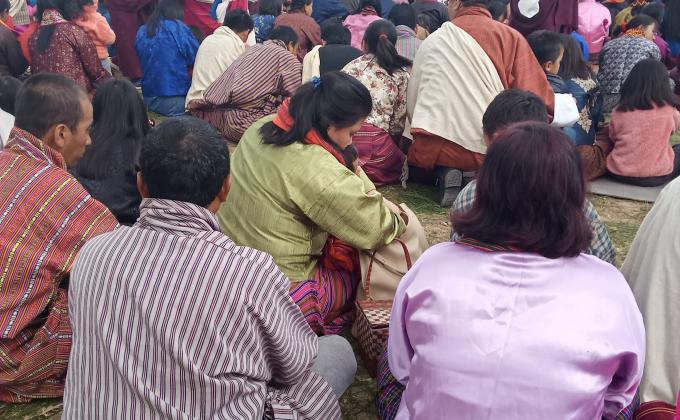 Done preparation during the visit of Yonphula Rinpochoe.