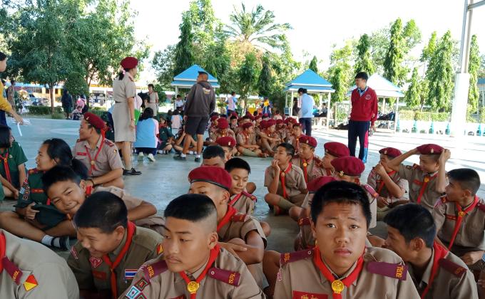 ฝึกอบรมลูกเสือสามัญรุ่นใหญ่ เรียนวิชาลูกเสือ