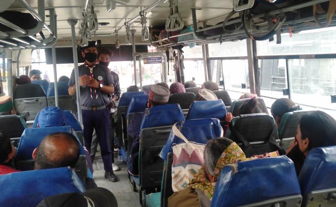 awareness Champaign for COVID19 Safety in Public Place (Busstand)