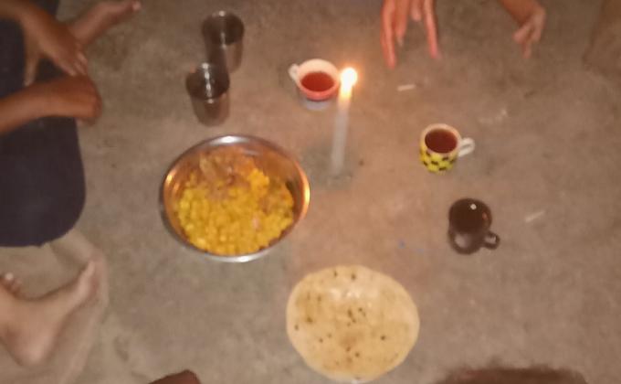 #dinner in the dark