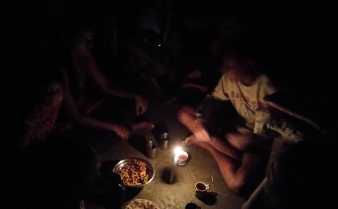 #Dinner in the dark