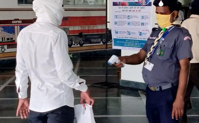 SCREENING AND AWARENESS FOR COVID-19 WAS SPREAD IN NORTH WESTERN RAILWAY HEADQUARTER.