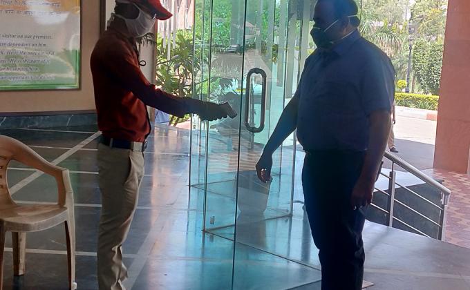 SCREENING AND FOOD DISTRIBUTION.