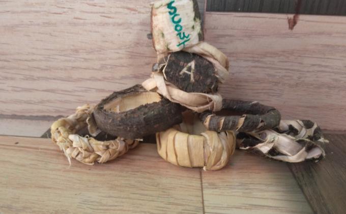 handmade  wooden woggle 