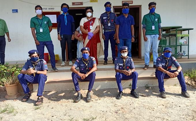 Rover Crew in assistance for public examinations.