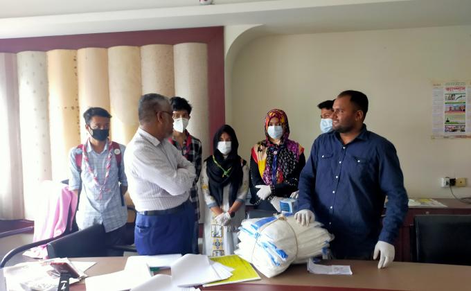 পিপিই ও মাস্ক বিতরন ২০২০