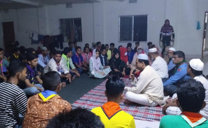 বরিশাল বিভাগীয় রোভার মেট কোর্স-২০২১ এ স্কাউট ওন পালিত