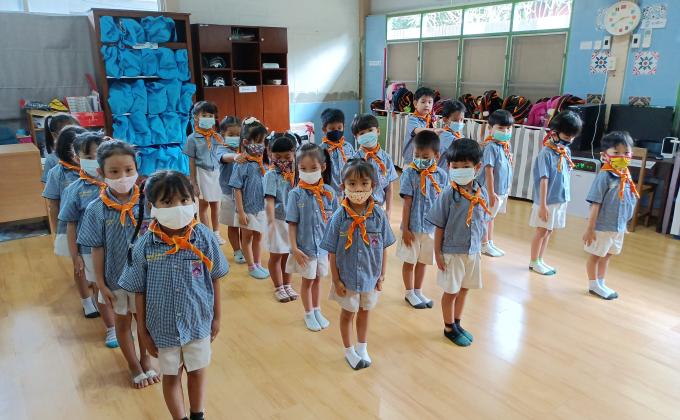 ฝึกระเบียบแถว