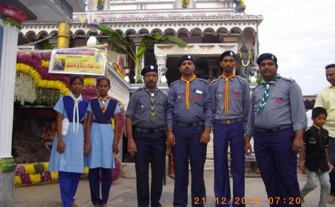 Service on the occasion of Vaikunta Ekadashi celebration at Sri Venkateswara temple Guntakal  