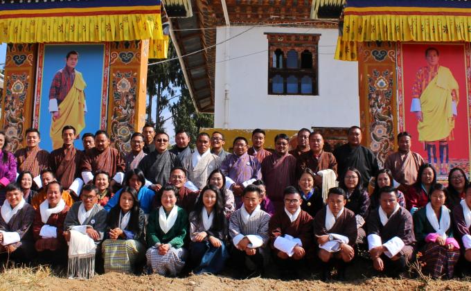 Whole School Scouting Approach crash course to staff of Samtengang HSS