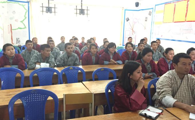 The journey of peace -2017 for Bhutan begins at Pelkhil School,Thimphu.