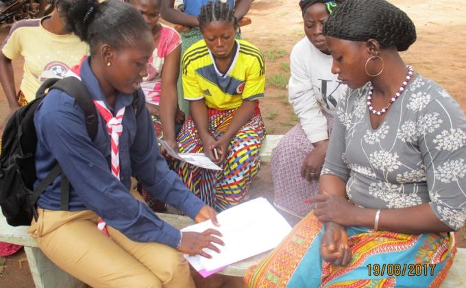 Phase de sensibilisation terrain : Lutte et de sensibilisation contre le cancer du sein 