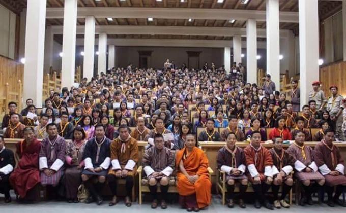 MoP Networking in Paro College of Education for 305 final year students. 