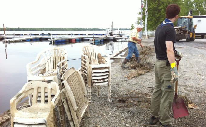 Inondations à Ste-Anne-de-Sabrevois (Québec)