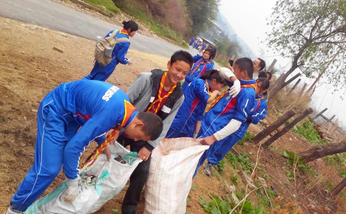 Community Service: Cleaning Campaign at Bumthang
