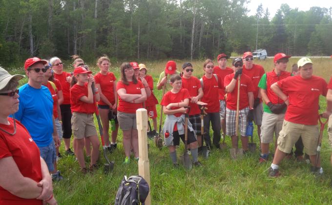 80th London Scouts & Venturers(with Pathfinders & Rangers) - Bruce Trail Tree planting and cleaning