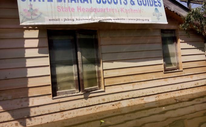 Flood hit at State Headquarters Srinagar  on 09 September 2014  and the SHQ officals did the wonderful job after flood