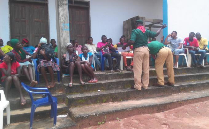 COMMUNITY ENLIGHTENMENT ON NEED FOR A PEACEFUL COEXISTENCE ORGANIZED BY SCOUTS FROM IKEDURU IMO STATE NIGERIA