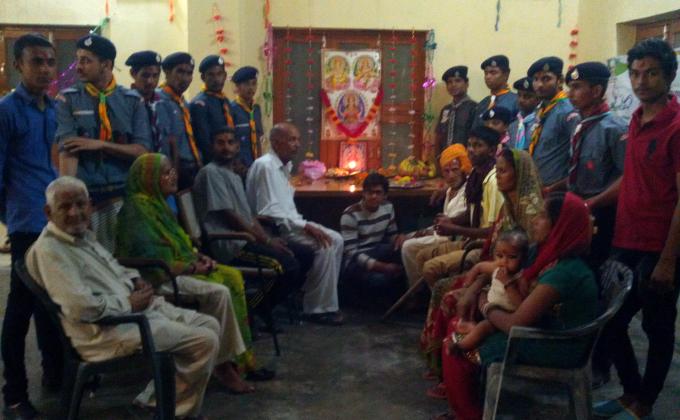Diwali Celebration at Home for Aged & Scout Monument