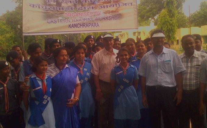 Cleanliness cum Sanitation Awareness Drive by kanchrapara Workshop