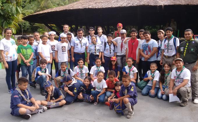 Escoteiros do Amazonas participando de atividades do 24º MUTECO
