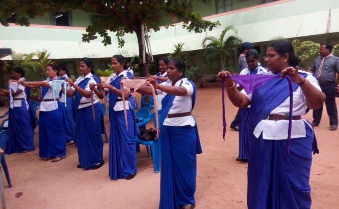 Celebrated world scarff day at cuddalore district Tamil nadu