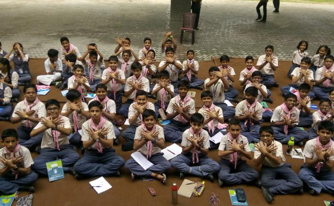 स्काउटिंग और मेसेंजर्स ऑफ़ पीस कार्यशाला शिविर।