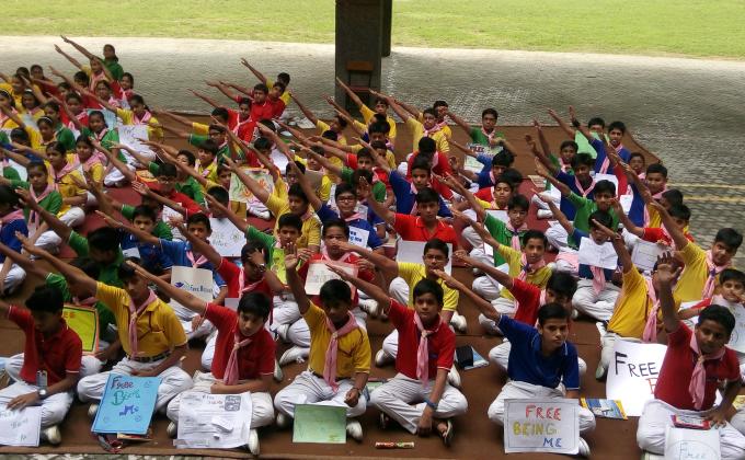 फ्री बीइंग मी कार्यक्रम की कार्यशाला।