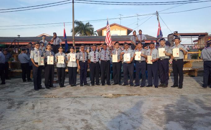 Majlis penganugerahan manik kayu pengakap peringkat negeri Johor, malaysia