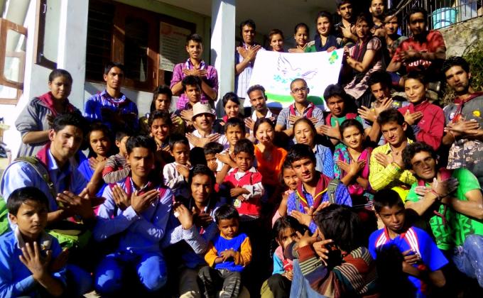 Project- "SAMARTH"- Part- VIII ( Celebration of International Peace Month- Sept 2015, Paiting the Orphan Home named "Mothers Home )