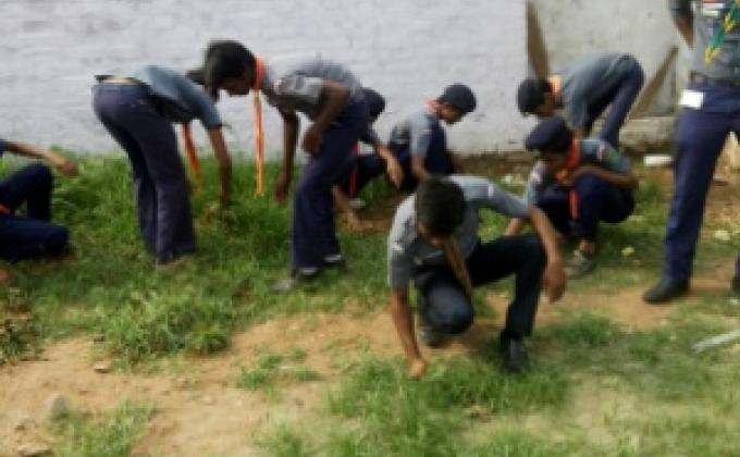 स्थापना दिवस के अवसर पे स्काउट्स और गुइड्स ने की स्काउट्स भवन और उसके परिषर की सफाई