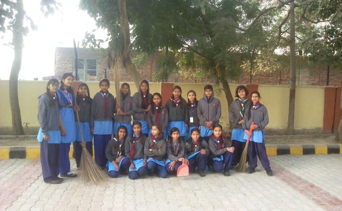cleaning project in school campus