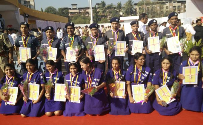 Rashtrapati madel give to scout guide
