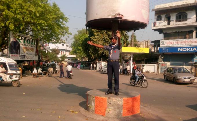 ट्रैफिक कन्ट्रोल कार्यक्रम।