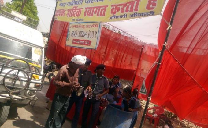 अयोध्या में किया निशुल्क जल प्याऊ शिविर। रामनवमी पर