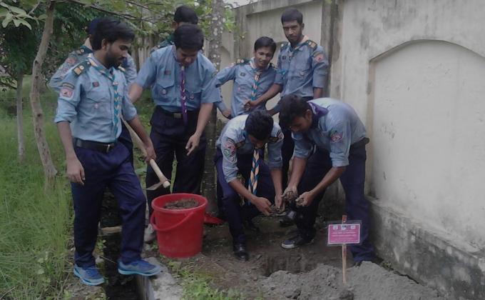 We start our project from Kurigram Polytechnic Institute by planting trees in this campus...And try to make the students concern about planting trees. 