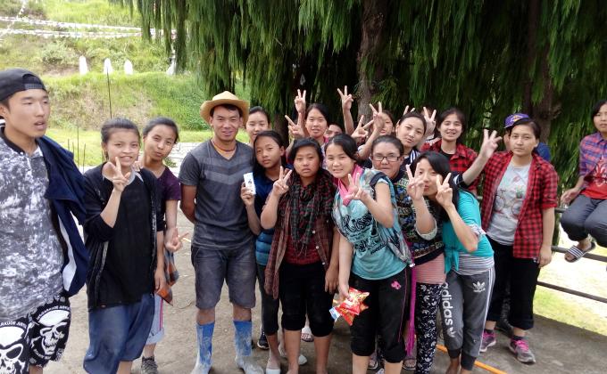 Casting of PCC Slab at Kardung Nunary Dratshang 