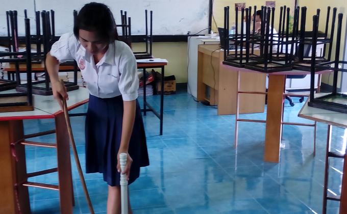 ทำความสะอาดห้องคณิตศาสตร์